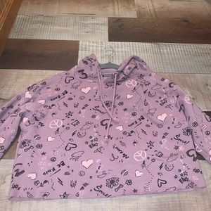 womens cropped hoodie